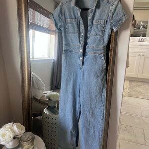 Abercrombie kids Light Blue Denim Jumpsuit